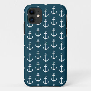 Coque Case-Mate Pour iPhone iPhone nautique de motif d'Ancre d'amusement d'ét