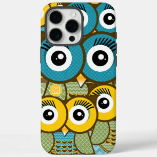Coques iPhone 16 Pro Max Iphone personnalisé Cute Owl Art 5