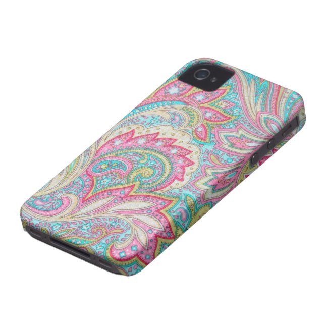 Coques Case-Mate iPhone iPhone rose 4 de Coque-Compagnon de Paisley (Bas)
