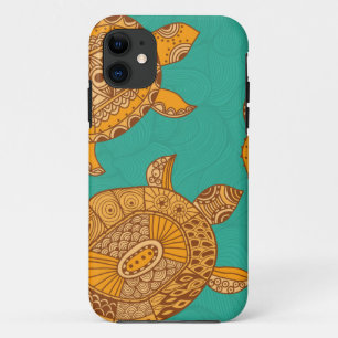 Coque Case-Mate iPhone iPhone tropical de tortues de mer d'été 5 5S
