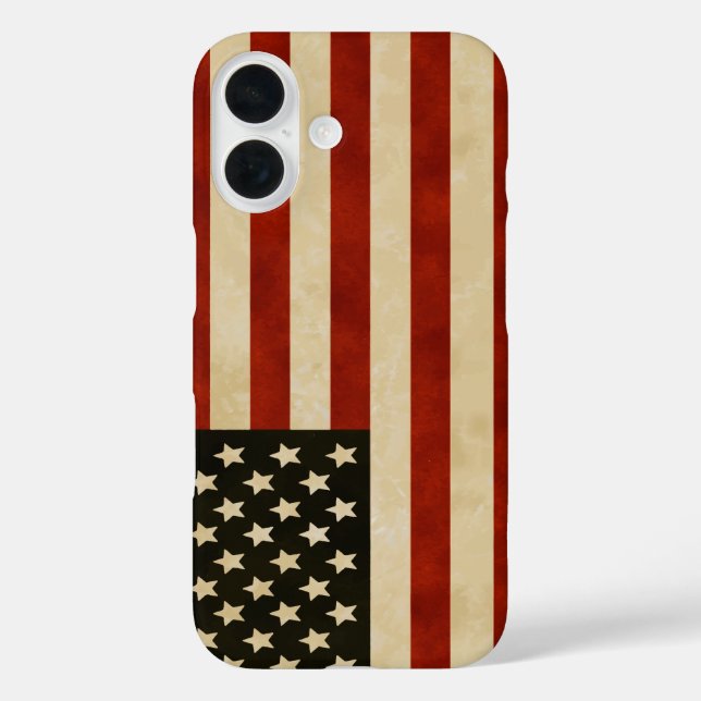Coques Case-Mate iPhone iPhone vintage American Flag (Verso)
