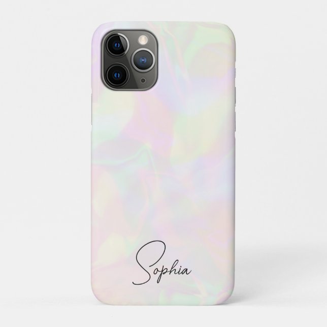 Coques Case-Mate iPhone Iridescente Faux Holographie Luxe Feminine (Dos)
