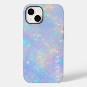 Coque Case-Mate iPhone Iridescente Faux Opal avec nom personnalisable