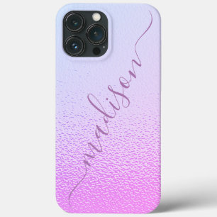 Case-Mate iPhone Case Iridescente Girly rose Shimmer Nom personnalisé