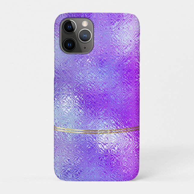 Coques Case-Mate iPhone Iridescente verre brillant or accent (Dos)