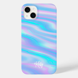 Coque Case-Mate iPhone Iridiscent Holographique Nom personnalisé