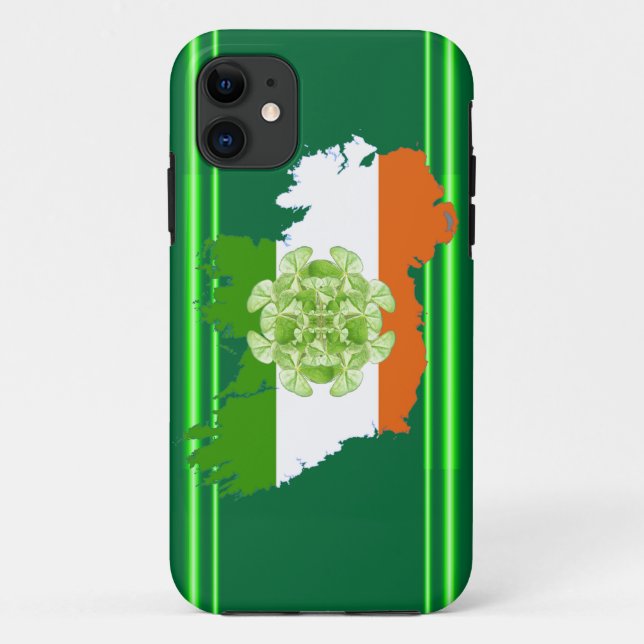 Coques Case-Mate iPhone Irlande Shamrock Spin par Kenneth Yoncich (Dos)