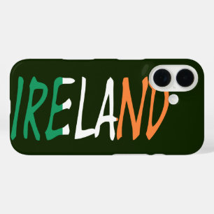 Coque Pour iPhone 16 Irlande superposée sur l'élément drapeau irlandais