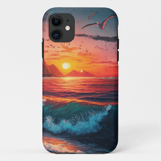 Coques Case-Mate iPhone ISLAND SUNSET Téléphone (Dos)