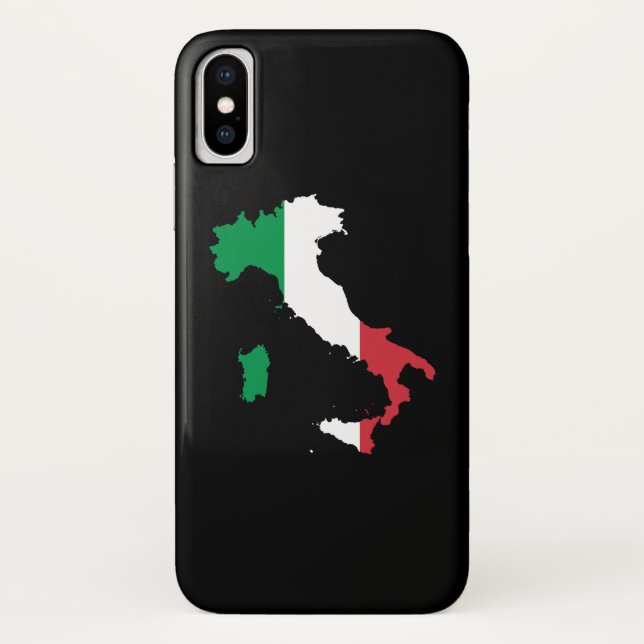 Coques Case-Mate iPhone Italie dans les couleurs du drapeau (Dos)