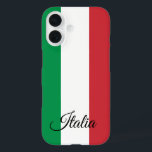Coque Pour iPhone 16 Italie & Italie Drapeau mode, voyage / sports<br><div class="desc">Coque iphone (Mobile) : Italie & Italie Drapeau mode - amour mon pays,  patriotes nationaux,  voyages,  vacances /sports fans</div>
