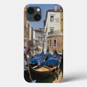 Case-Mate iPhone Case Italie, Venise, gondoles amarrées le long d'un can