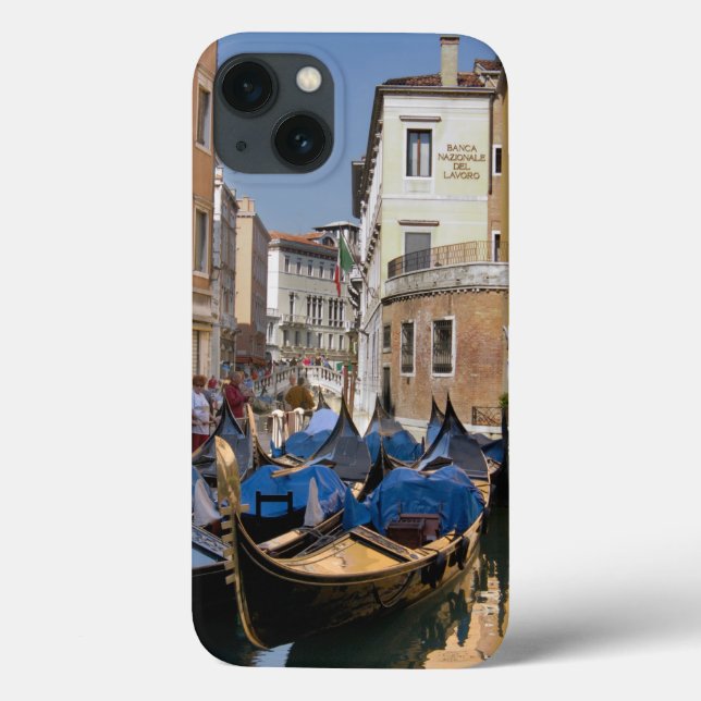 Coques Case-Mate iPhone Italie, Venise, gondoles amarrées le long d'un can (Verso)