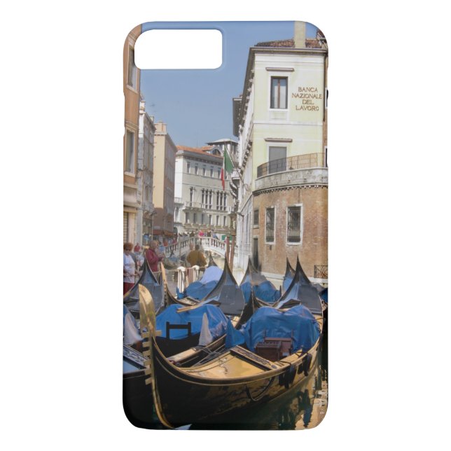 Coques Case-Mate iPhone Italie, Venise, gondoles amarrées le long d'un can (Dos)