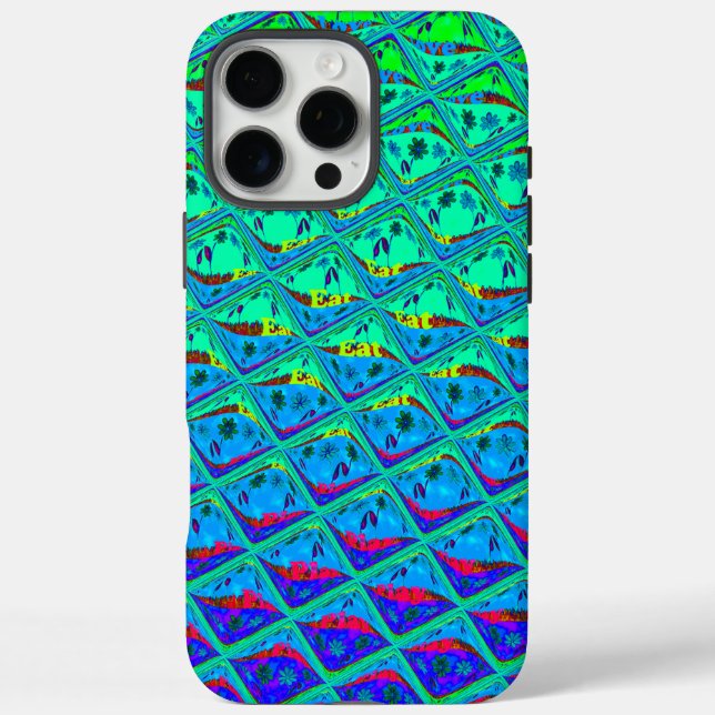 Coques Case-Mate iPhone Italien bleu sirène Motif Art Imprimer (Verso)