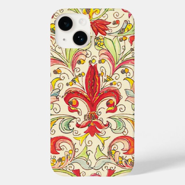 Coques Case-Mate iPhone Italien Florentine Fleur de Lis Motif (Verso)