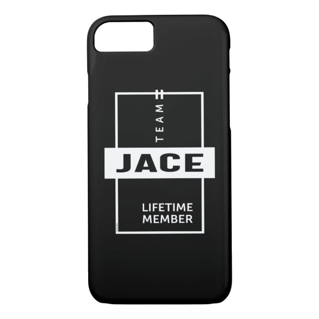 Coques Case-Mate iPhone Jace Nom personnalisé Anniversaire Cadeau (Dos)