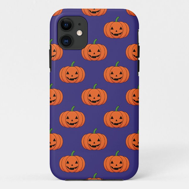 Coques Case-Mate iPhone Jack-O'Lantern Citrouille Motif d'Halloween (Dos)