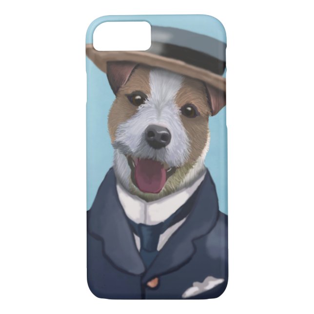 Coques Case-Mate iPhone Jack Russell dans un bateau (Dos)