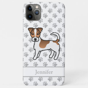 Case-Mate iPhone Case Jack Russell Terrier à poil dur marron et nom