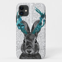 Jackalope aux Antlers turquoise
