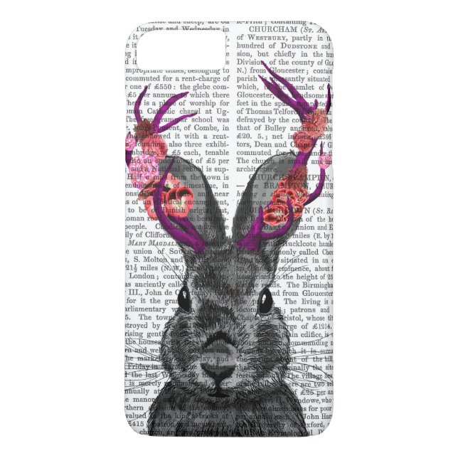 Coques Case-Mate iPhone Jackalope avec Antlers roses (Dos)