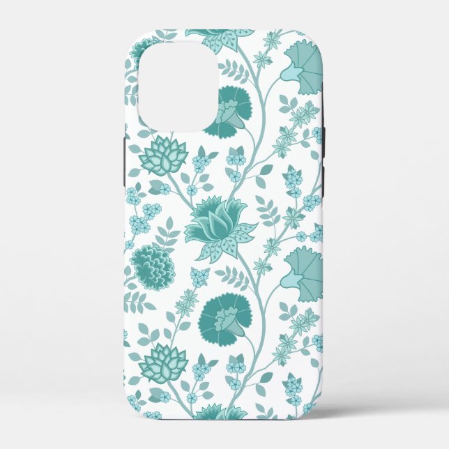 Coques Case-Mate iPhone Jacobean Floral Big Motif Tee sur blanc (Verso)