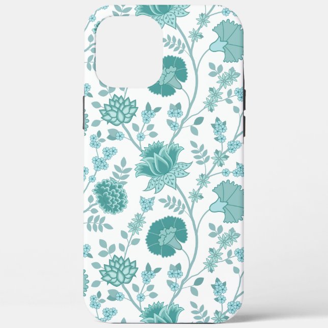 Coques Case-Mate iPhone Jacobean Floral Big Motif Tee sur blanc (Verso)