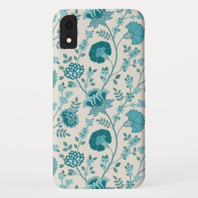 Coques Case-Mate iPhone Jacobean Floral Big Motif Tee sur Crème (Dos)
