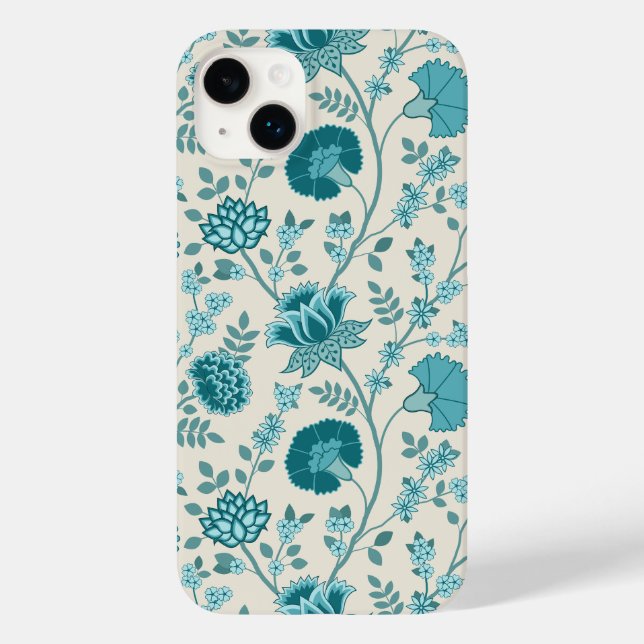 Coques Case-Mate iPhone Jacobean Floral Big Motif Tee sur Crème (Verso)