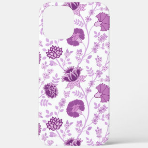 Case-Mate iPhone Case Jacobean Floral Grand Motif rose sur blanc