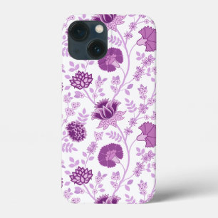 Case-Mate iPhone Case Jacobean Floral Grand Motif rose sur blanc