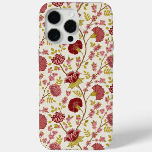 Coque Case-Mate iPhone Jacobean Floral Pattern Rouge Rose Gold Crème