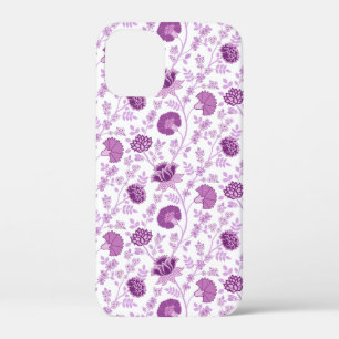 Case-Mate iPhone Case Jacobean Floral Répétition Motif Pinks sur Blanc
