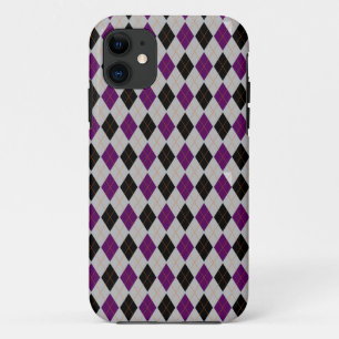 Case-Mate iPhone Case Jacquard d'automne noir violet Motif