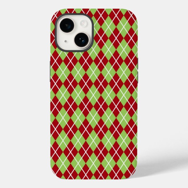 Coques Case-Mate iPhone Jacquards de Noël Téléphone (Verso)
