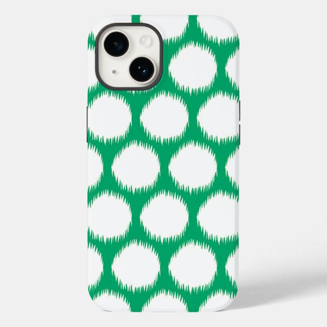 Coques Case-Mate iPhone Jade Asian Moods Ikat Dots (Verso)