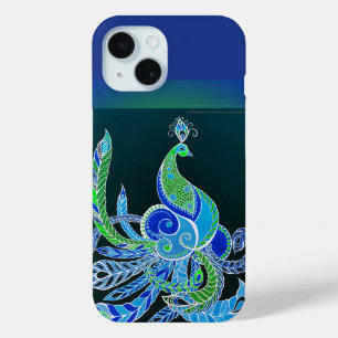 Coque Case-Mate iPhone Jade Majesty Elegant Vert et bleu paon