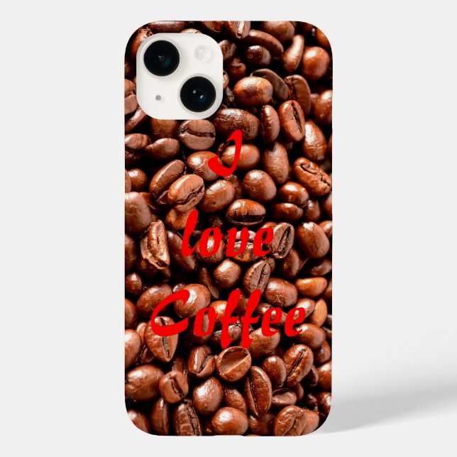 Coques Case-Mate iPhone J'adore le café (Verso)