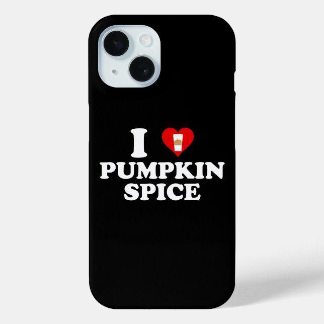 Coques Case-Mate iPhone J'adore le goût de citrouille (Verso)