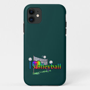 Coque iPhone 11 J'adore le volley-ball