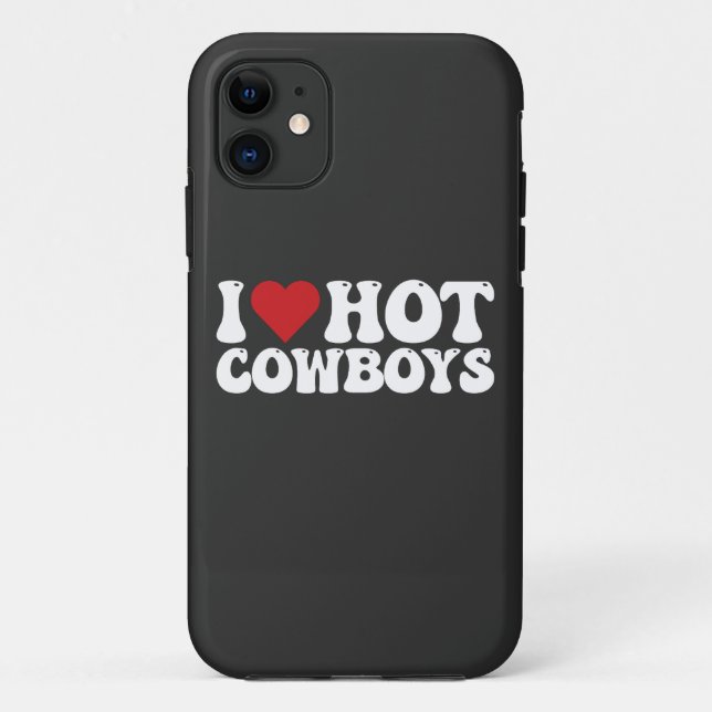 Coques Case-Mate iPhone J'adore les cow-boys sexy (Dos)