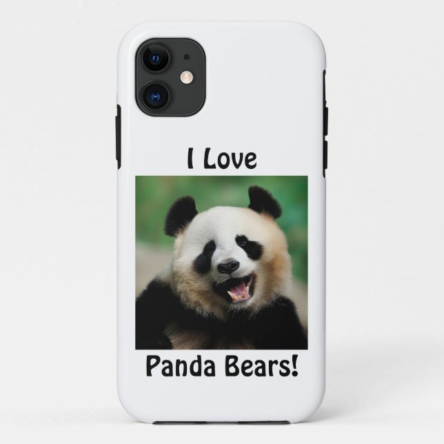 Coques Case-Mate iPhone J'adore les pandas (Dos)