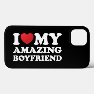 Case-Mate iPhone Case J'adore mon incroyable petit ami Je suis amoureuse