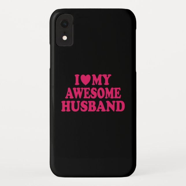 Coques Case-Mate iPhone J'adore mon mari génial (Dos)