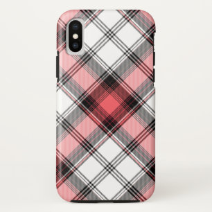 Coque iPhone X J'adore Plaid