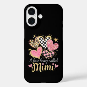 Coque Pour iPhone 16 J'adore qu'on m'appelle Mimi Grand-mère Maman pour