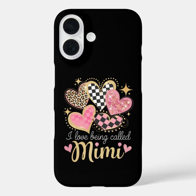Coques Case-Mate iPhone J'adore qu'on m'appelle Mimi Grand-mère Maman pour (Verso)