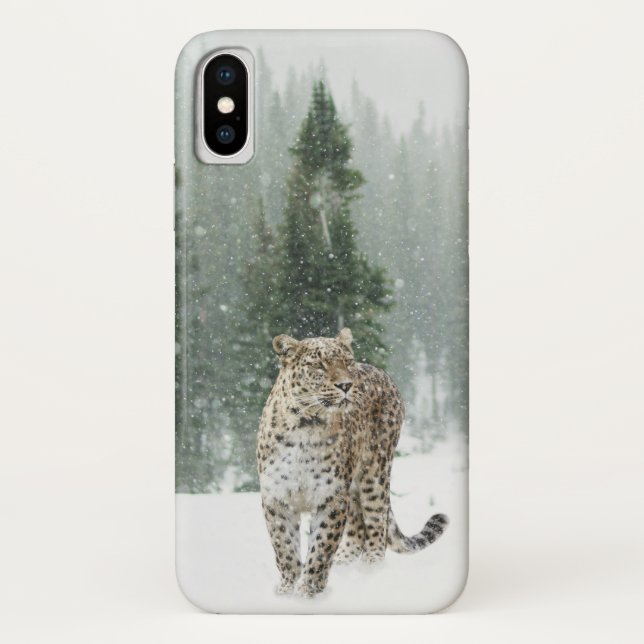 Coques Case-Mate iPhone Jaguar dans la neige (Dos)
