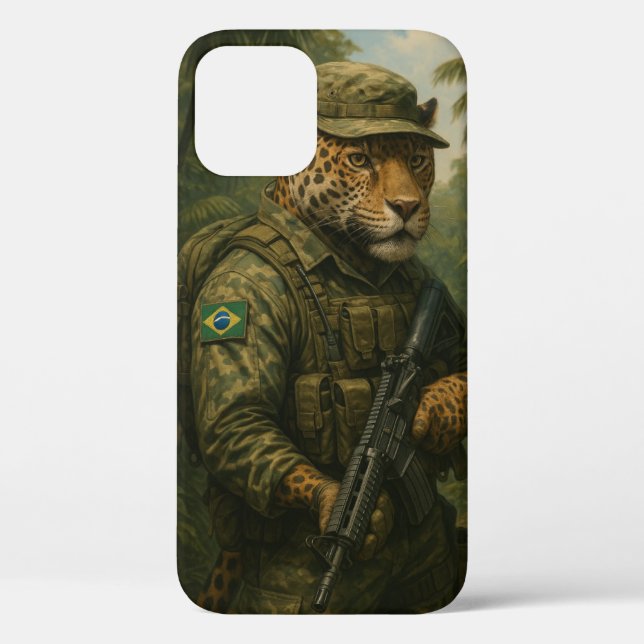 Coques Case-Mate iPhone Jaguar guerrier de la jungle brésilienne (Verso)